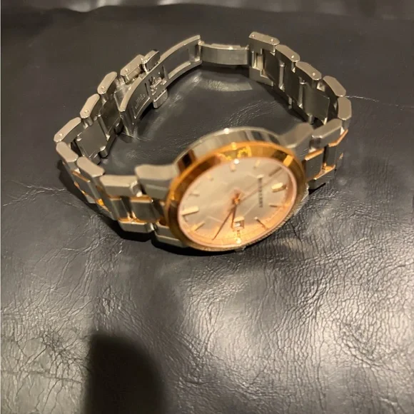 Burberry Two-Tone Silver and Rose Gold Watch - Picture 4 of 5
